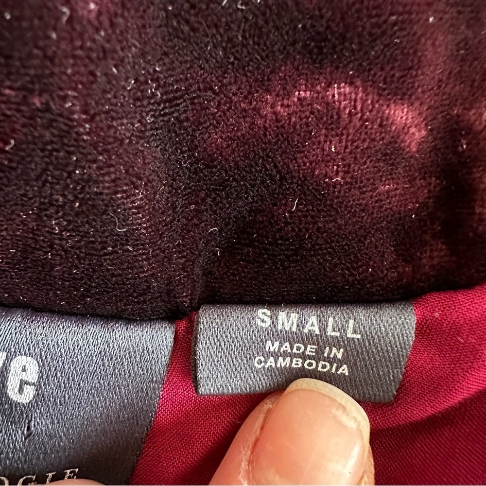 Maeve Anthropologie Vera Sequined Velvet Puffer Jacket Small - Picture 9 of 16
